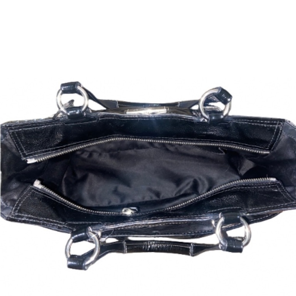 Coach Gallery Embossed Patent Leather Tote Shoulder Bag - Picture 5 of 6